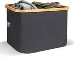 HENNEZ Korb zur Aufbewahrung 40L Aufbewahrungskorb Gro&szlig; kompatibel Ikea Kallax Korb