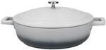 MasterClass Flacher Schmortopf mit Deckel, 4 l/28 cm, leichter Aluminiumguss,