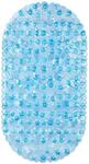 Relaxdays Badewannenmatte Steinoptik, BxT: 68 x 35,5 cm, waschbar, blau