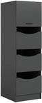 xonox.home &ndash; W&auml;scheschrank Free 50x195x62 cm in anthrazit Nachbildung &ndash;...
