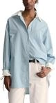 Marc OߴPolo Denim Damen Langarmbluse aus Baumwolle Loose Fit, Blau (Light Blue...