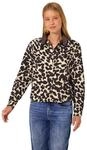 Street One Studio Langarm Hemdbluse aus Cord mit Print creamed Sand 34