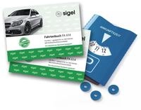 SIGEL Fahrtenbuch PKW A6 quer 80 Seiten 2 St&uuml;ck mit Parkscheibe