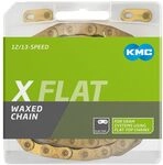 Fahrrad Kette, KMC Fahrradkette, Flat Top, TiN gold, 126 Glieder, waxed,...