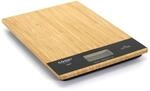 COOK CONCEPT K&uuml;chenwaage aus Bambus Kapazit&auml;t 5 kg Beige
