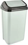 keeeper swantje M&uuml;lleimer, Schwingdeckel, 50 l, Soft Green | Einfach zu &ouml;ffnender