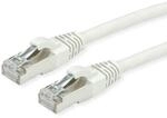 ROLINE S/FTP-Kabel Kat.7, LSOH, mit RJ-45 Steckern (500 MHz/Class EA), grau, 1 m