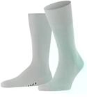 FALKE Herren Socken Airport M So Wolle Baumwolle einfarbig 1 Paar, Grau Silver...