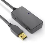 PureLink DS2200-060 USB 2.0 Aktiv Verl&auml;ngerung mit 4-Port USB Hub (USB-A...