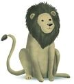 Komar Wandbild | Cute Animal Lion | Poster, Bild, Wohnzimmer, Schlafzimmer,