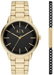 Armani Exchange Herren 42MM Goldfarbene Edelstahl Uhr, AX7178SET