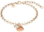Tom Tailor Armband mit Anh&auml;nger f&uuml;r Damen, Edelstahl, mit Karneol, 16+4 cm,