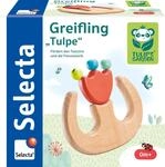 Selecta 61074 Tulips Garden, Greifling Tulpe, 9,5 cm, aus Holz