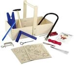 Pebaro 430 Laubs&auml;geset in Holzschreinerkiste, 20 Teile, komplettes Set