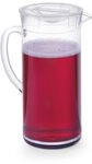 HENDI Saftkanne, Glaskaraffe, Glaskrug, Inhalt: 2L, &oslash;120x(H)250mm, SAN Kunststoff