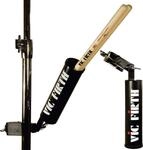 Vic Firth Steel Stick Caddy Stick Holder with Clamp - Black with Logo