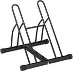 Relaxdays Fahrradst&auml;nder, Metall Bodenparker f&uuml;r 2 R&auml;der, bis 60mm...
