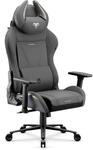 Diablo Ergonomischer Gaming Stuhl Stoff mit 3D Armlehnen und Lendenkissen