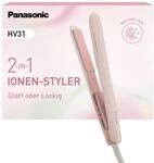 Panasonic EH-HV31-P503 2-in-1 Ionisches Haar-Styling-Ger&auml;t, Haargl&auml;tter und