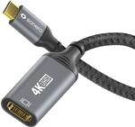 Sonero USB-C auf HDMI Adapter, HDMI Adapterkabel, 4K 60Hz, 18GB/s 0,1m | USB-C...