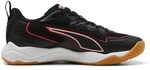 Puma Unisex SOLARFLASH 4 Indoor Court Shoe, Black-Ultra RED White, 43.5 EU