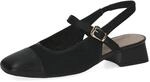 CAPRICE Slingpumps Materialmix Leder/Textil G-Weite