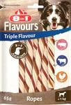 8in1 Triple Flavour Ropes Kaustangen f&uuml;r Hunde - Kausnacks zum Spielen und...
