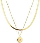 LIEBESKIND BERLIN Halsketten-Set mit Zirkonia-Stein - Zwei elegante Halsketten aus
