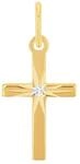 Amor Motivanh&auml;nger Unisex Damen Herren Anh&auml;nger, mit Zirkonia synth., 2 cm, Gold,