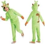 Grookey Pokemon Kinderkost&uuml;m, offizieller Pokemon Kapuzenpullover Overall mit Ohren