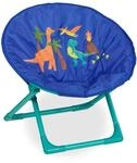 Relaxdays Moonchair Kinder, faltbar, HBT: 47 x 50 x 48 cm, Kinderstuhl drau&szlig;en...