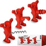 MikaMax, Happy Men Set, Gl&uuml;cklichen M&auml;nner Set, Wein&ouml;ffner Geschenkset,