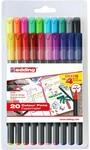 Edding e1200-20S Fasermaler, Set mit 20 St&uuml;ck, Modell 1200, Farben: 1-12, 14,...