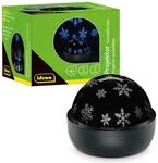 Idena 50146 - LED Projektor Schneeflocken, leuchtet in den Farben Rot, Gr&uuml;n und