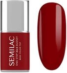 Semilac UV Nagellack 3in1 One Step Glossy S575 Dark Red 7 ml