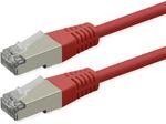 ROLINE Patchkabel Cat.6 (Class E), PoE, S/FTP (PiMF), rot, 1,5 m