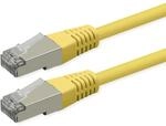 ROLINE Patchkabel Cat.6 (Class E), PoE, S/FTP (PiMF), gelb, 15 m