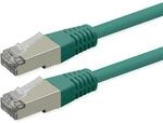 ROLINE Patchkabel Cat.6 (Class E), PoE, S/FTP (PiMF), gr&uuml;n, 0,3 m