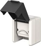 goobay Outdoor Aufputzdose IP44 mit 2 Keystone Ports &ndash; wetterfest, f&uuml;r
