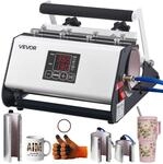 VEVOR Tassenpresse Becherdruckmaschine Mug Sublimationspresse 1183ml Wei&szlig;, inkl.