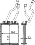 MAHLE AH 180 000S W&auml;rmetauscher, Innenraumheizung f&uuml;r VW TOUAREG (7LA, 7L6,...
