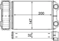 MAHLE AH 251 000S W&auml;rmetauscher, Innenraumheizung f&uuml;r MINI MINI (R50, R53)...