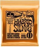 Ernie Ball Hybrid Slinky Nickel Wound E-Gitarrensaiten, 3er-Pack, St&auml;rke 9-46