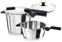 Fissler Vitaquick&reg; Elemental Schnellkochtopf Set 3-teilig (6,0 + 3,5 L, &Oslash; 22...