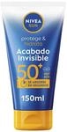 NIVEA SUN Protect & spendet Feuchtigkeit, unsichtbares Finish, LSF 50+ (150 ml),