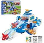 Super Wings Spielset Airport World Flugzeuge mit 2 Spielzeug-Flugzeuge und