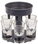 Out fo the blue Schnaps Karussell Ausgie&szlig;hilfe mit 6 Gl&auml;sern -...