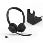 Jabra Evolve3 45 kabelloses Bluetooth-Headset mit Mikrofon, USB-C, UC |...