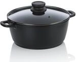 kela Fleischtopf 24 cm mit Glasdeckel ATURA, Kochtopf gro&szlig; 3,2 Liter, Topf
