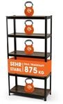 EASYmaxx Standregal Industrie Design, 180x90x40 cm | B&uuml;cherregal mit 875 kg Traglast